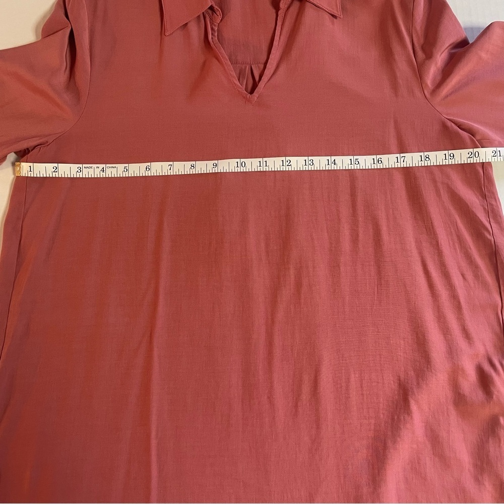 Soft Surroundings Women's Asymmetrical Tunic Dusty Rose Colored Size Medium - Picture 6 of 9